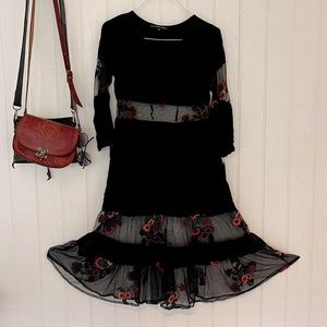 NEW For Love And Lemons Eva Midi Dress XS